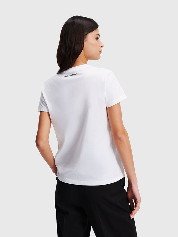 Black T-shirt with rhinestones - 3