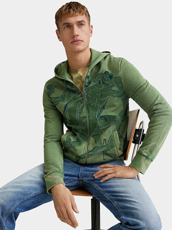 ARNOLD sweatshirt with zip and hood - 5