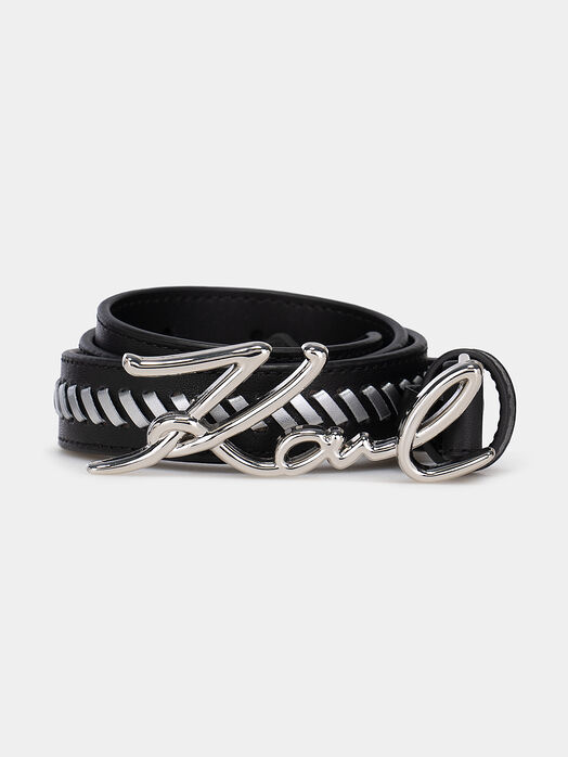 K/Signature Leather belt