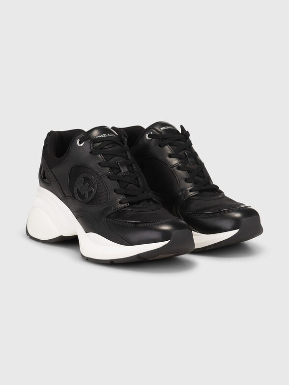 Black sneakers with logo  - 2