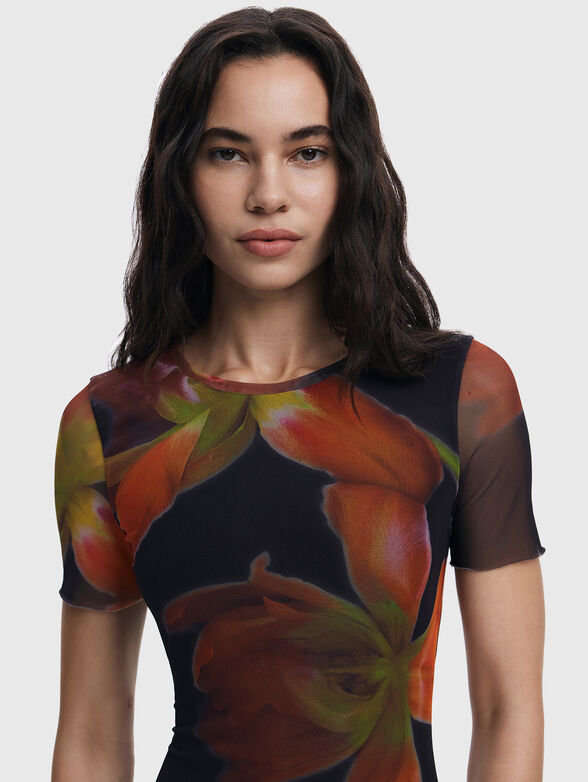 Dress with floral print - 5