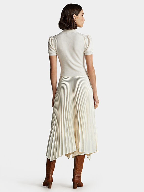 Puff-sleeve roll neck dress - 3