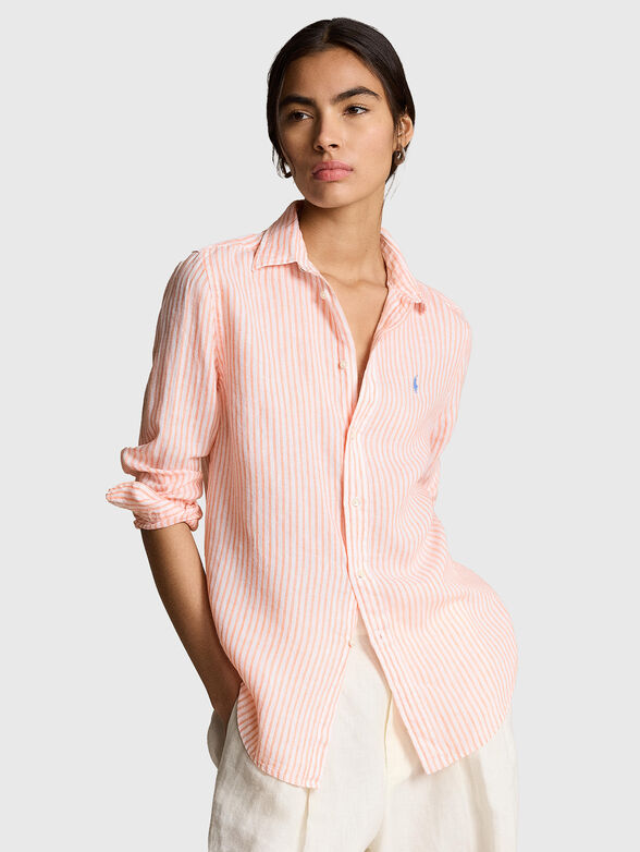 Striped linen shirt - 0
