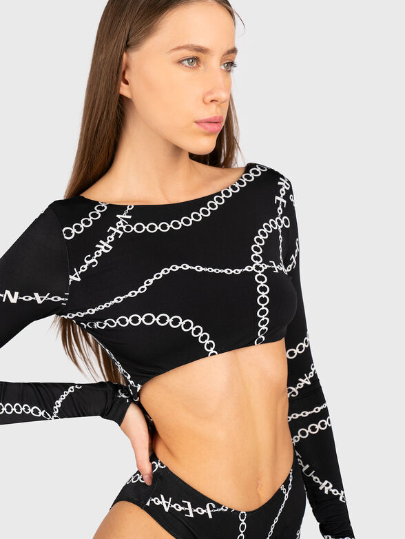 Bodysuit with monogram print - 6