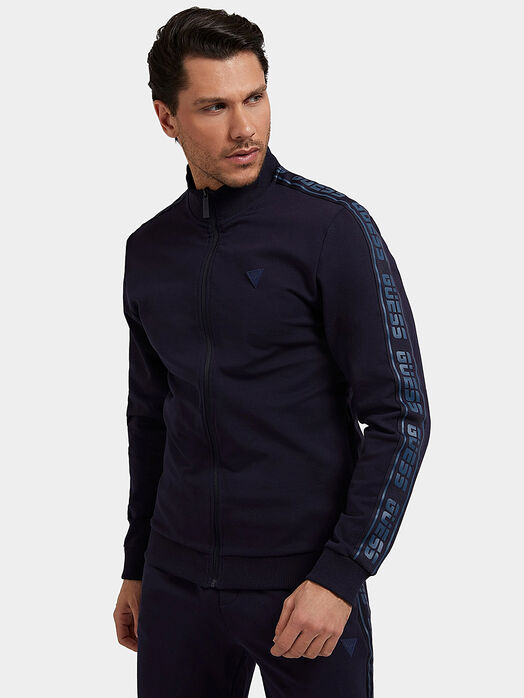 ARLO sweatshirt with zipper and logo accent