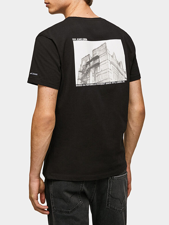 SHYE black T-shirt with prints - 2