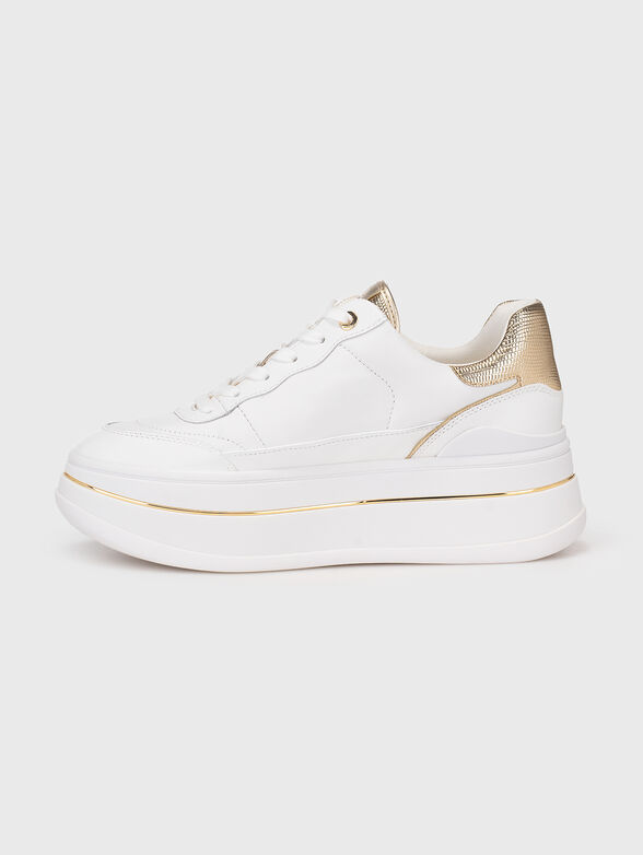 HAYES leather sneakers with gold details - 4
