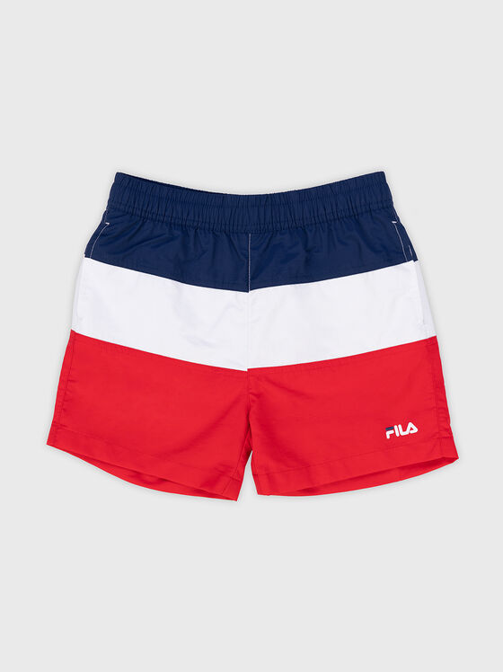 STUPNO tricolour shorts with logo - 1