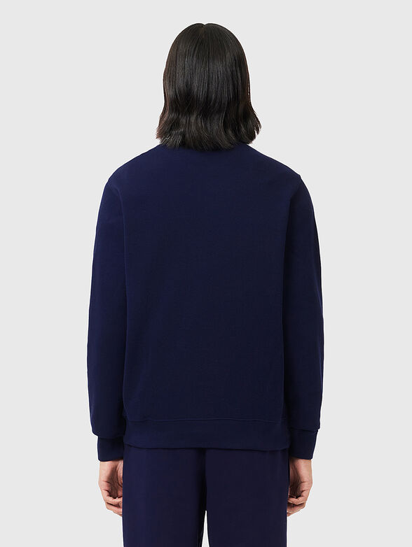High neck zipped interlock sweatshirt - 3