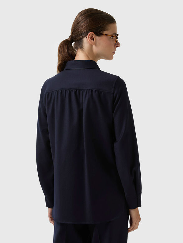 ARIELA wool shirt with waist belt - 2