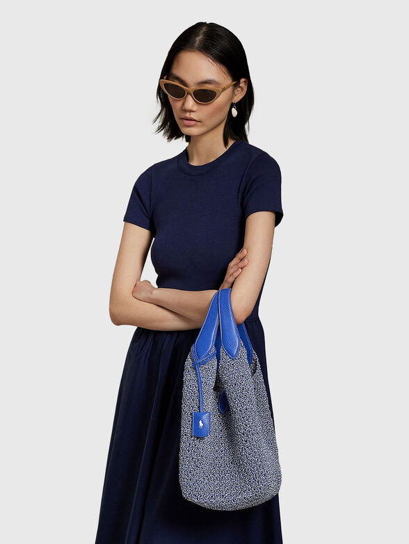 Woven texture tote bag - 2