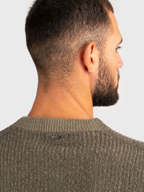 Slim wool blend sweater - 4