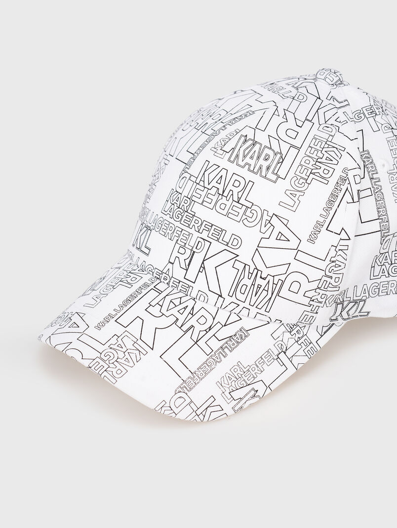 Baseball cap with black print - 3