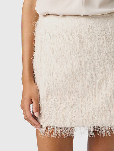 Mini skirt with fringe - 4