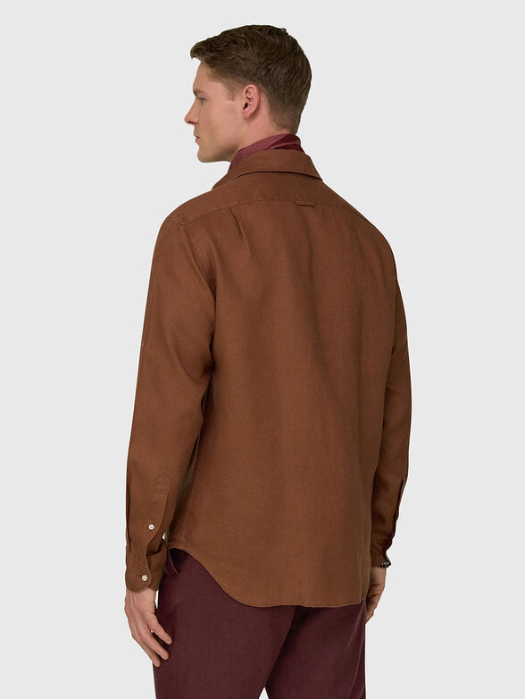 Long-sleeved linen shirt - 3