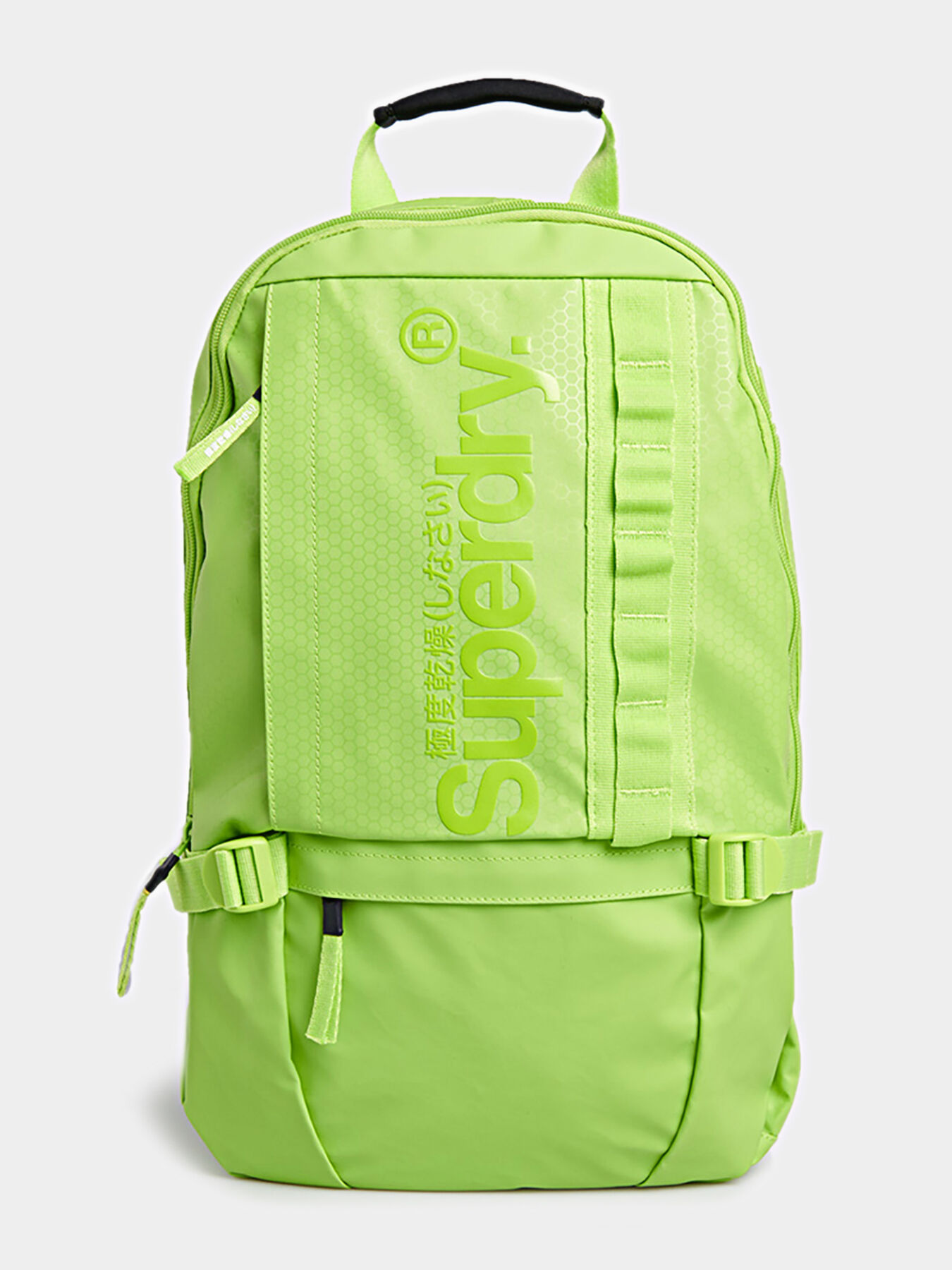 SLIMLINE TARP backpack in electric green color brand SUPERDRY Globalbrandsstore en
