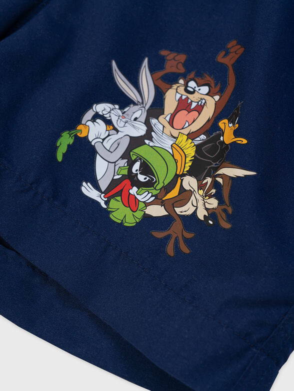 LENTINI shorts with print and logo - 4