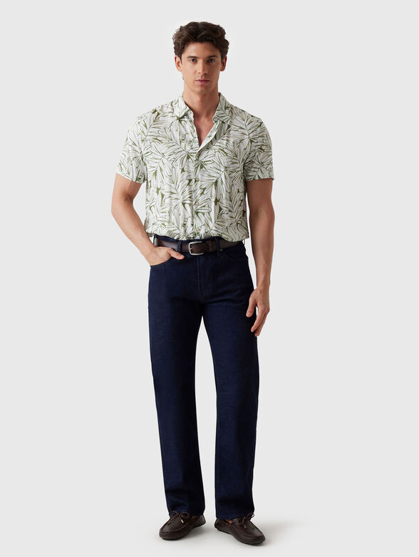 RAYON shirt with tropical print - 2