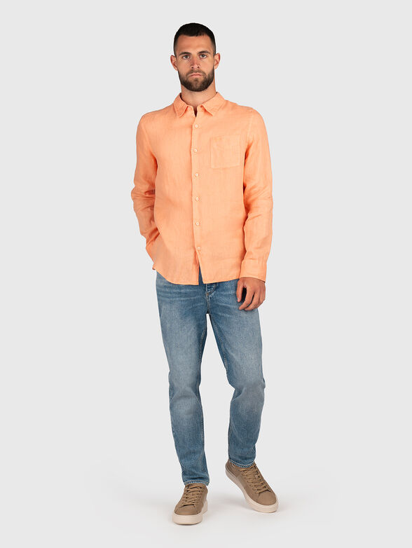 Long sleeved linen shirt - 2