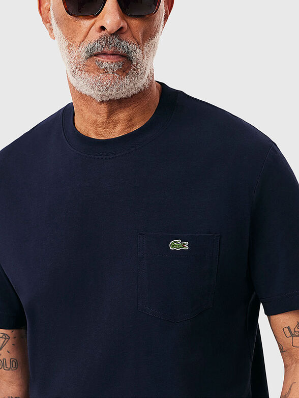 Cotton T-shirt with oval neckline - 4