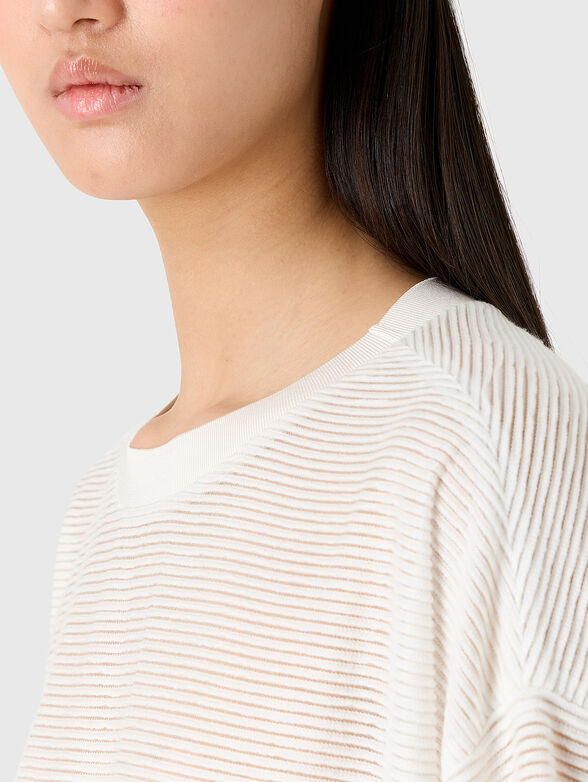 Blouse with sheer effect - 4