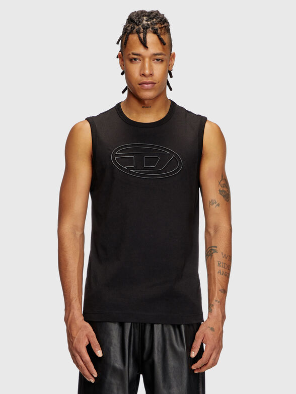 T-BISCO-BIGOVAL black top with logo detail - 1