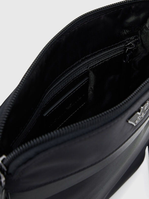 Black crossbody bag with logo - 6