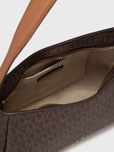 Bag with logo print and gold details - 5