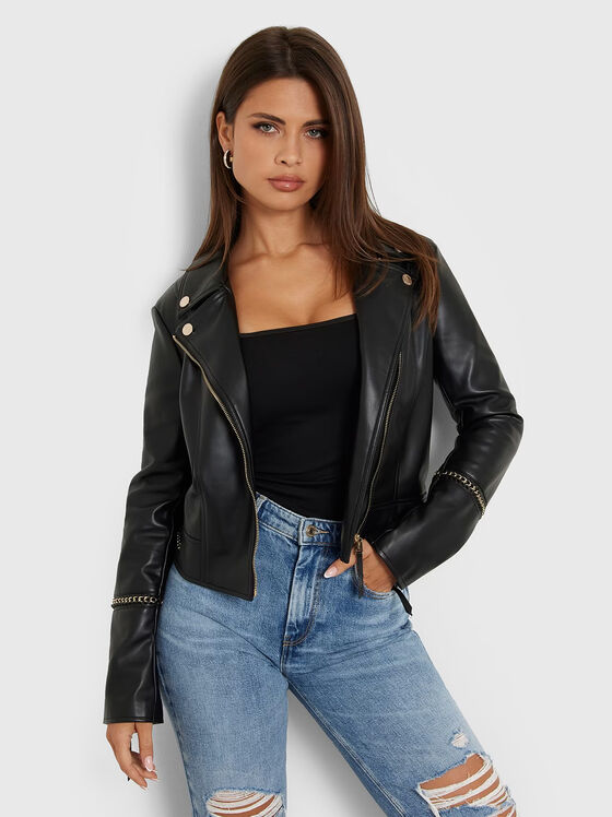 ALICE eco leather jacket in beige - 1