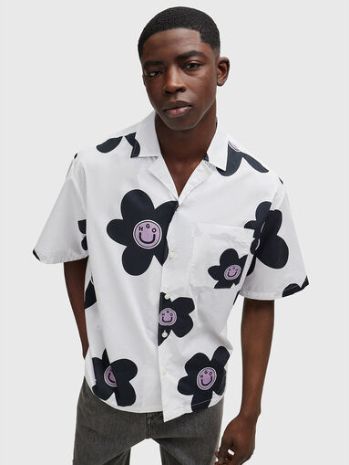 Shirt with contrast print - 5