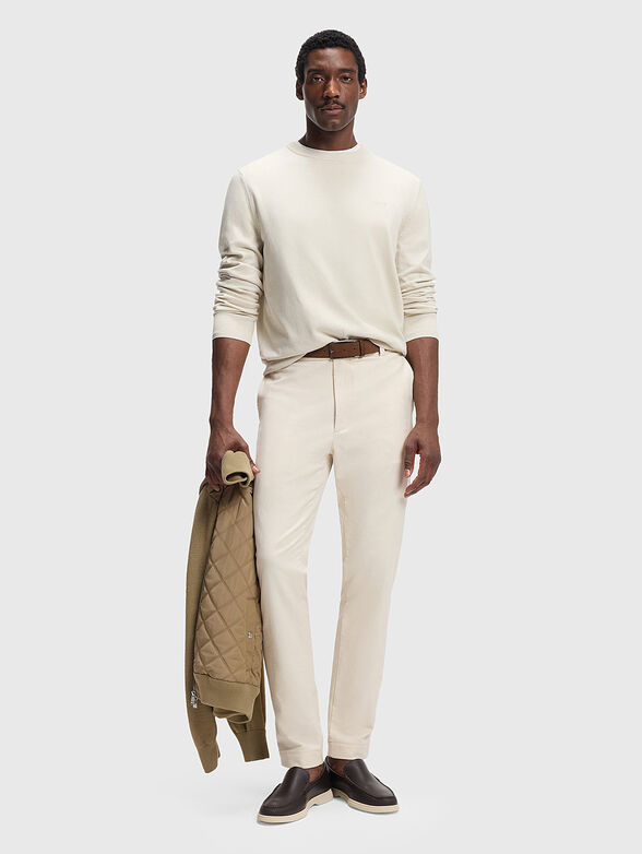 Cotton sweater with embroidered logo - 2