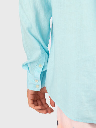Long sleeve linen shirt - 5