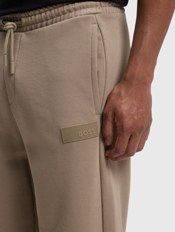 Cotton-blend sweatpants - 3