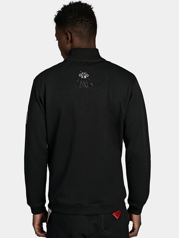 Printed sweatshirt with grey accents - 5