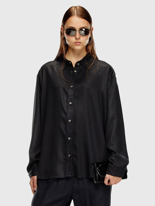 S-SIMPLY-C-WN lyocell shirt  - 1