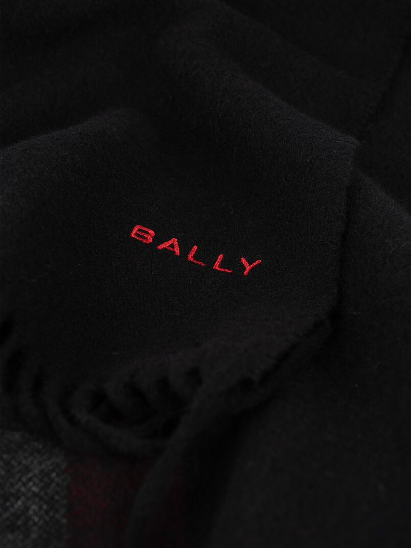 Wool scarf with logo - 3