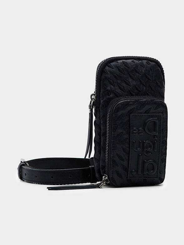 Black phone case with embossed logo - 4