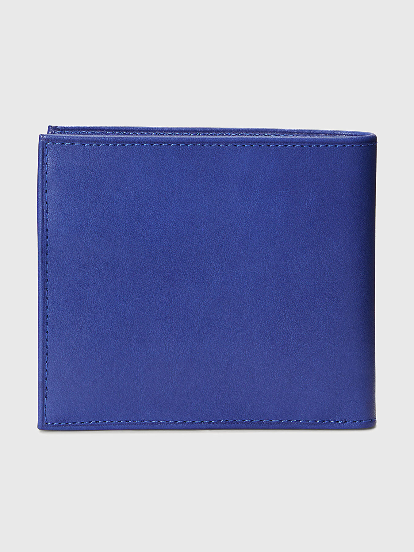 Blue leather wallet with logo detail brand POLO RALPH LAUREN