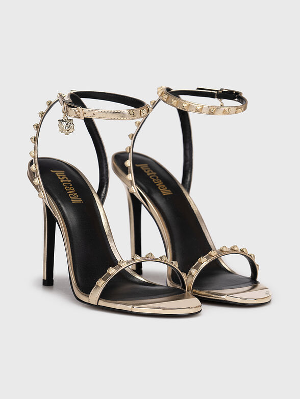 FONDO TAHLIA DIS. W10 golden heeled sandals  - 2