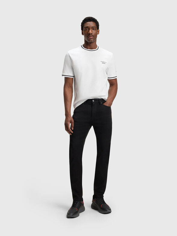 PORSCHE X BOSS cotton T-shirt with accent trim - 2
