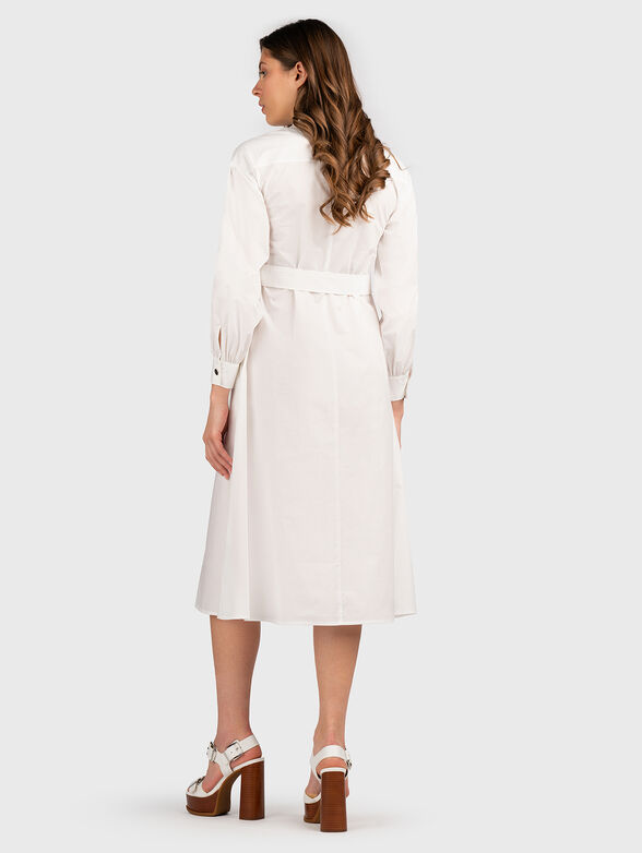 White shirt dress with embroideries - 2