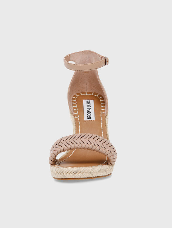 MISTIE  beige platform espadrilles - 4