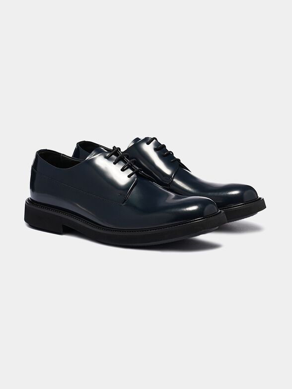 Derby shoes in dark blue color - 2
