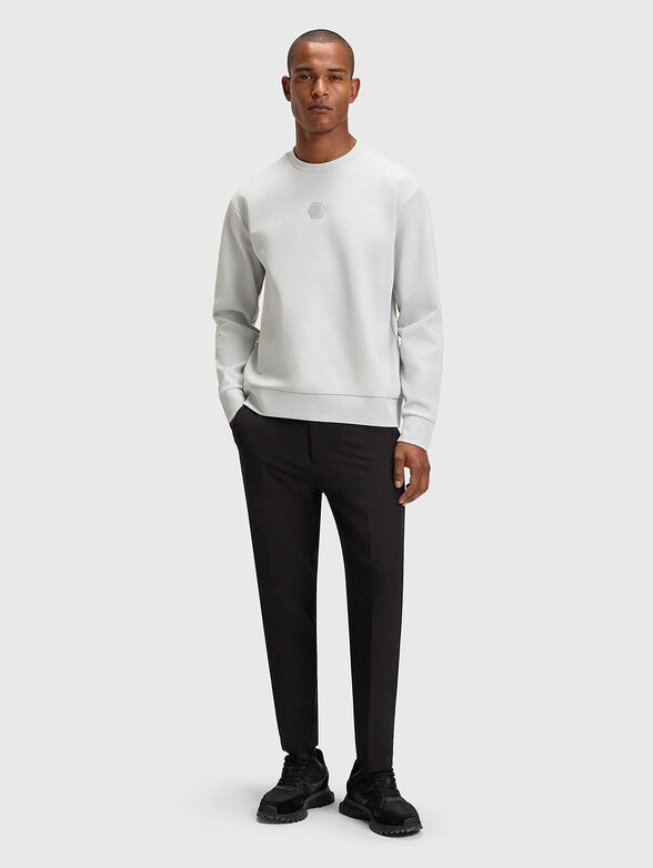 Grey sweatshirt with logo - 2