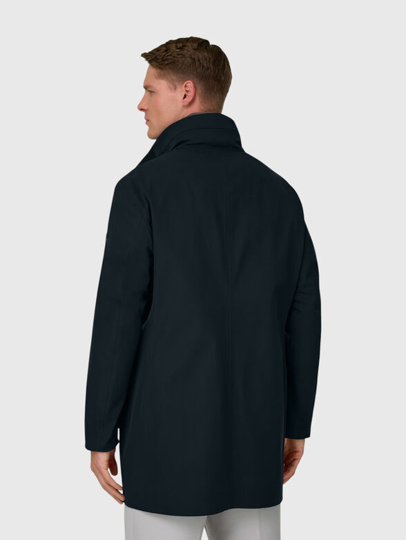 Dark blue coat with a mini logo - 3