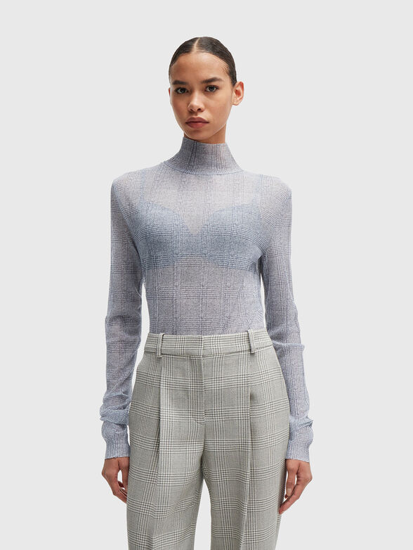 EMATA blouse with sheer effect - 1