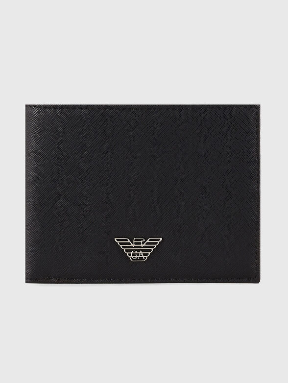 Saffiano effect logo wallet - 1