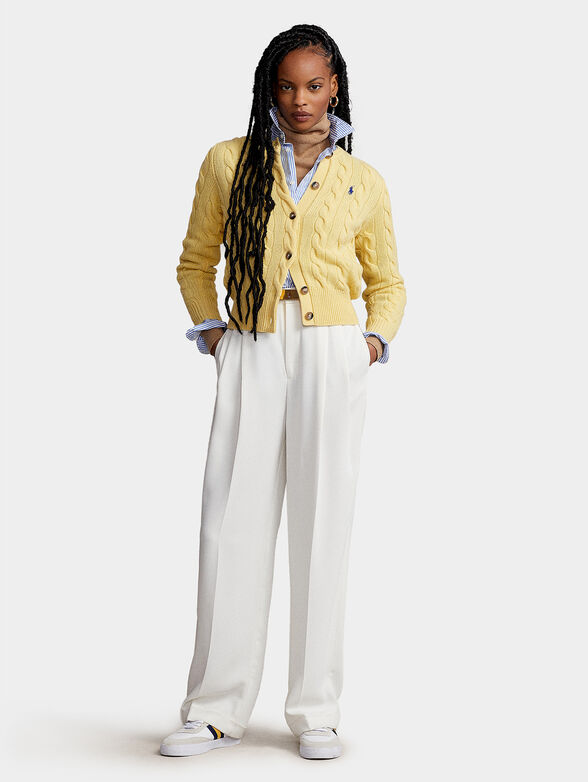 Knitted cardigan with logo detail - 2