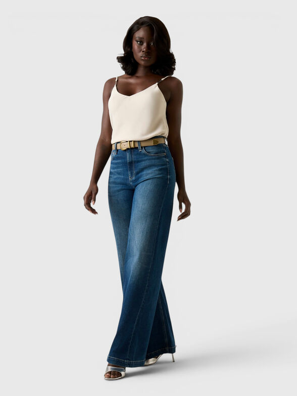 Top with thin straps and a logo detail - 2