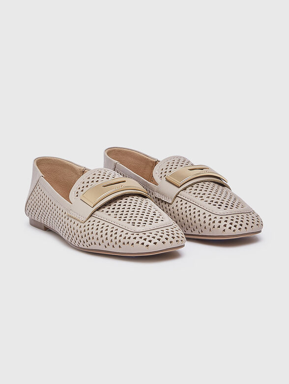 Genuine leather moccasins with - 2